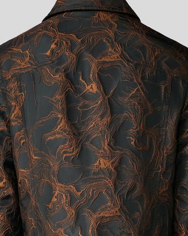 Avalon Copper Jacquard Zip Jacket