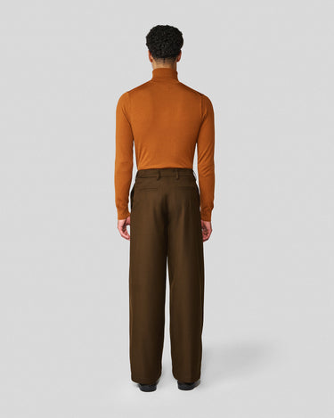 Heath Chocolate Pleated Trouser