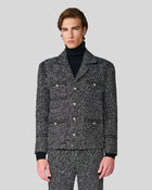 Atticus Black & White Sequin Tweed Jacket