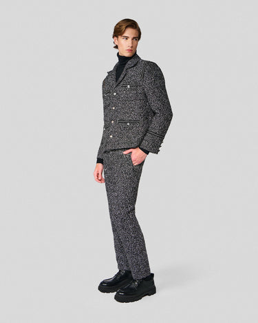 Atticus Black & White Sequin Tweed Jacket