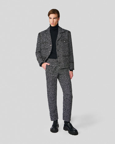 Atticus Black & White Sequin Tweed Jacket