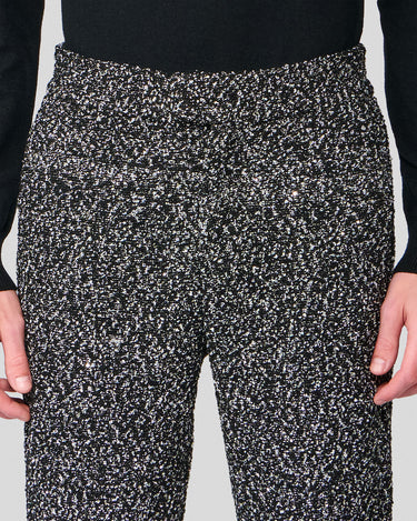 Frederico Black & White Sequin Tweed Pant