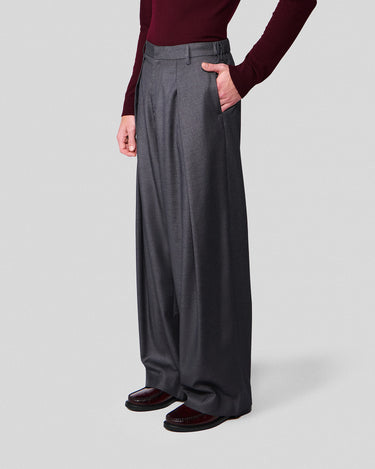 Heath Charcoal Pleated Trouser