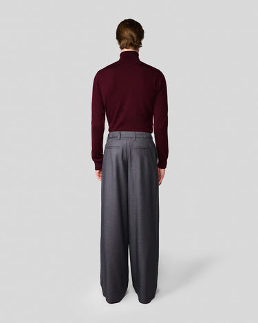 Heath Charcoal Pleated Trouser