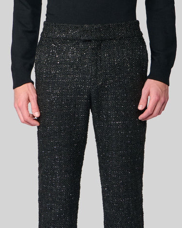 Frederico Black Sequin Tweed Pant