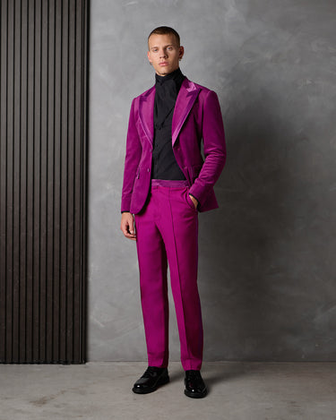 ASPEN MAGENTA VELVET JACKET - MADE TO ORDER
