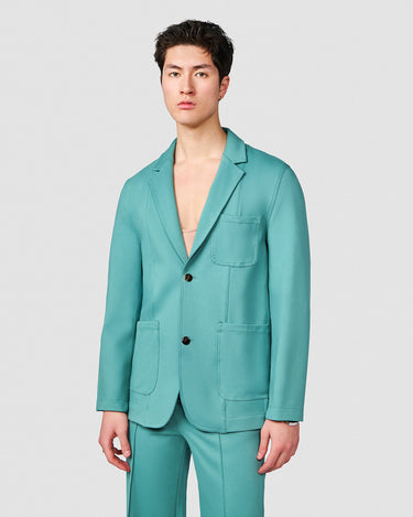BODHI AQUA DOUBLE KNIT JACKET