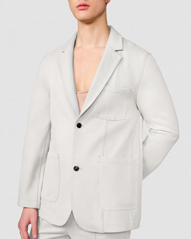 BODHI WHITE DOUBLE KNIT JACKET