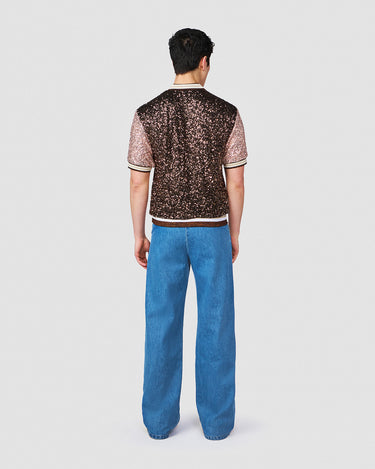 SALVADOR  ESPRESSO SEQUIN POLO