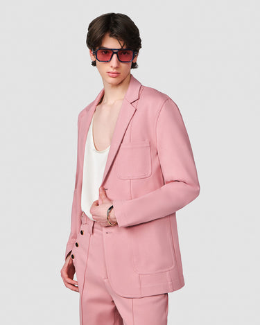 BODHI PALE PINK DOUBLE KNIT JACKET