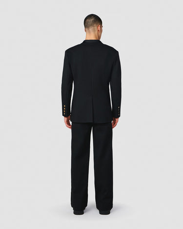 ELIAS BLACK DOUBLE KNIT TUXEDO BLAZER