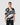KIT BLACK/WHITE ABSTRACT WRAP SHIRT
