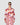 DION BRICK/BLUSH TROPICAL PRINT WRAP SHIRT