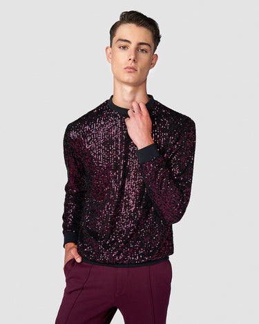 Malbec Sequin Sweater
