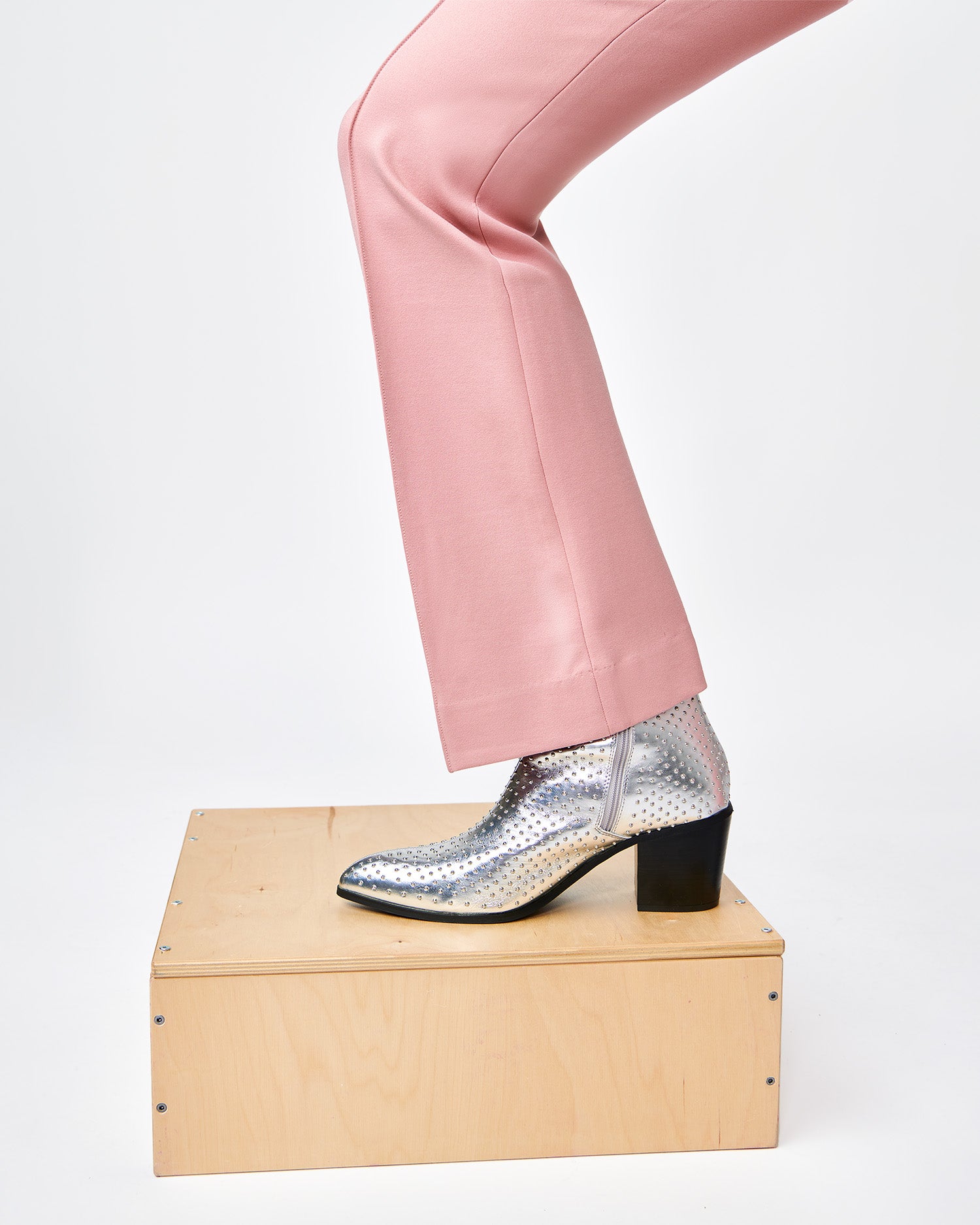 Valin Dusty Pink Boot Cut Trouser