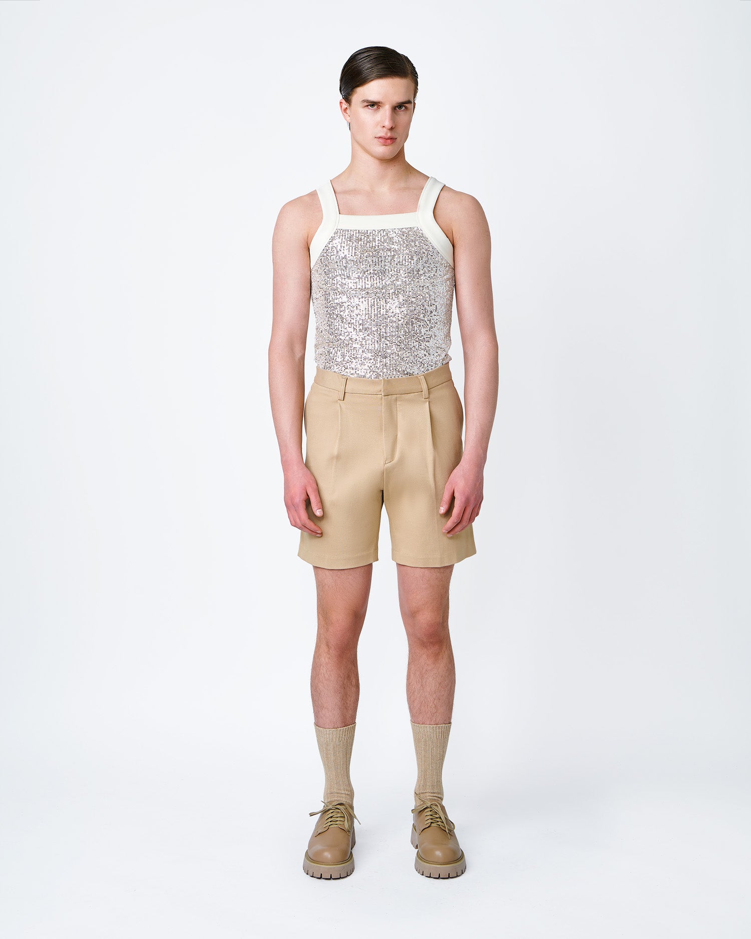 Reggie Sand Tailored Shorts