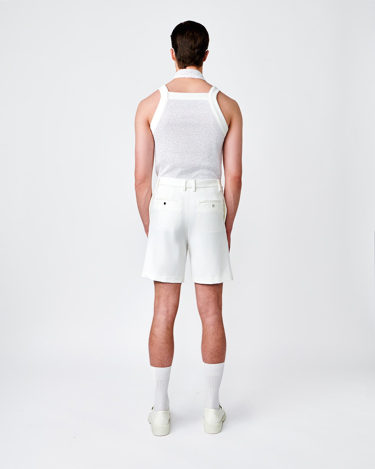 Reggie Off-White Tailored Shorts