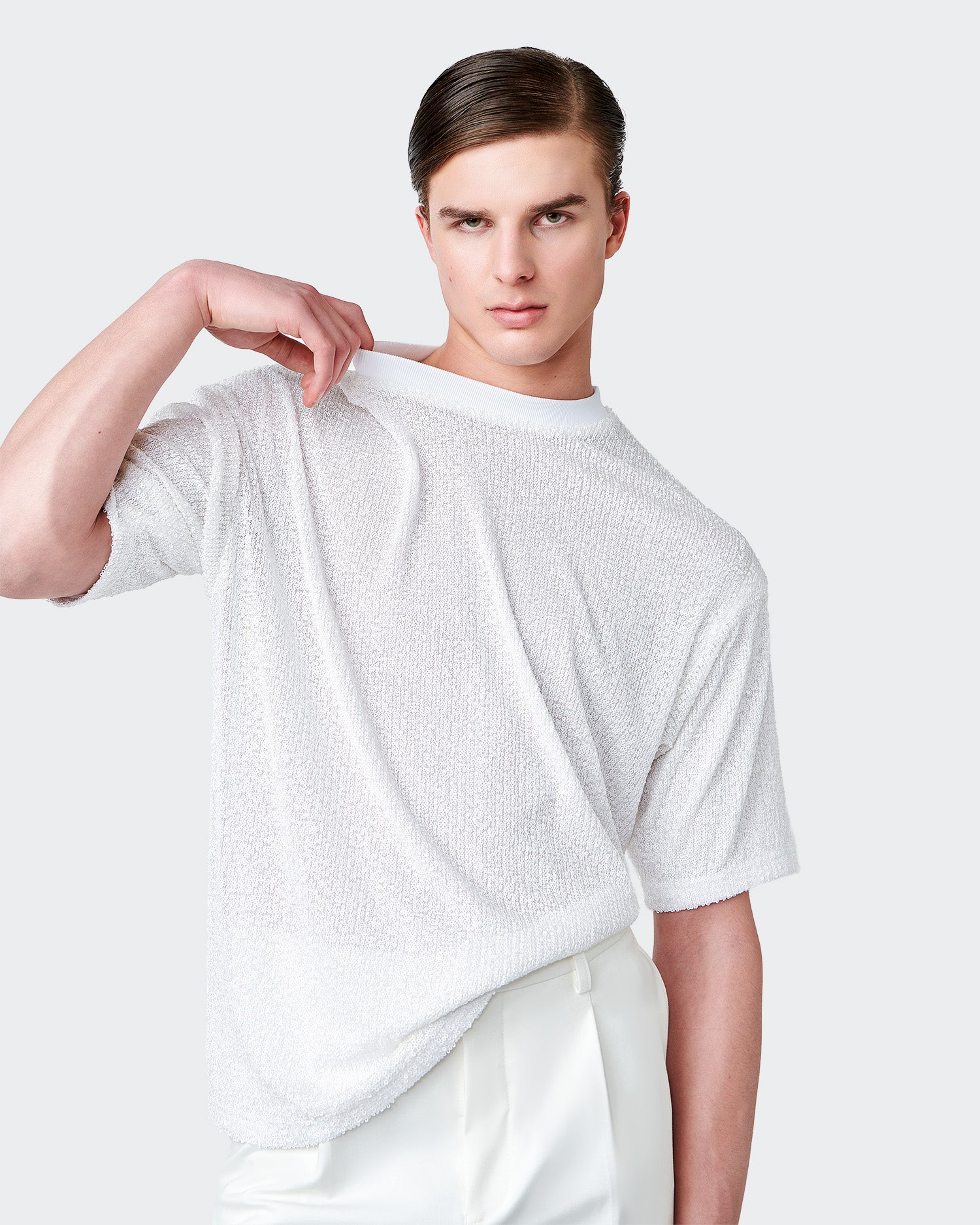 Micah White Sequin T-Shirt