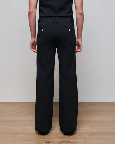 Asher Black Ponte Boot Cut Trouser