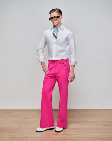 Asher Fuchsia Ponte Boot Cut Trouser