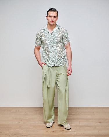 Ezra Sage Lace Shirt