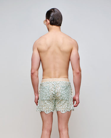 Santiago Sage Lace Short