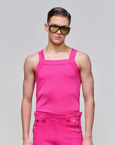 Luca Fuchsia Knit Tank