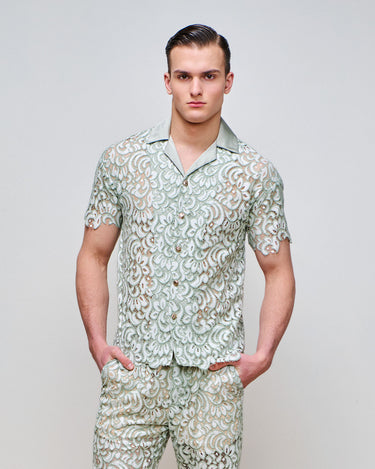 Ezra Sage Lace Shirt