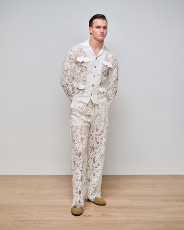Amir Ivory Lace Pant