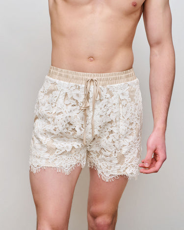 Santiago Ivory Lace Short