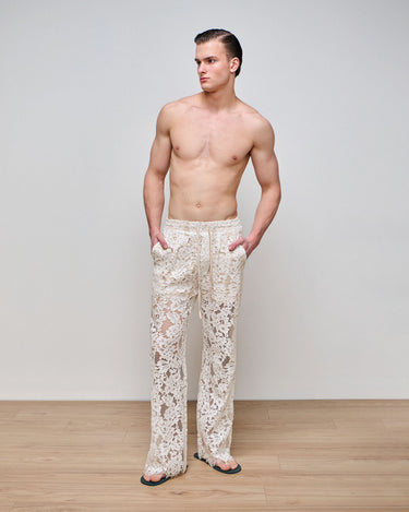 Amir Ivory Lace Pant
