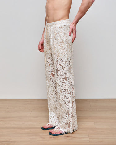 Amir Ivory Lace Pant