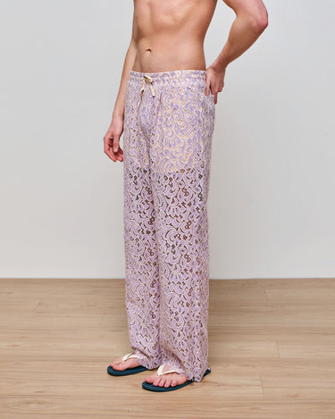 Amir Lilac Lace Pant