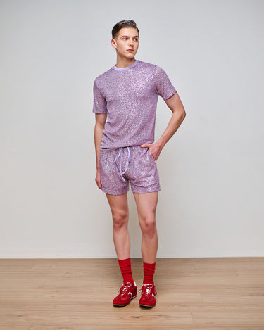 Toshi Lilac Sequin T-Shirt