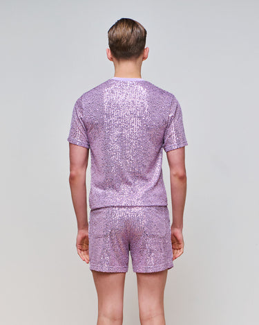 Toshi Lilac Sequin T-Shirt