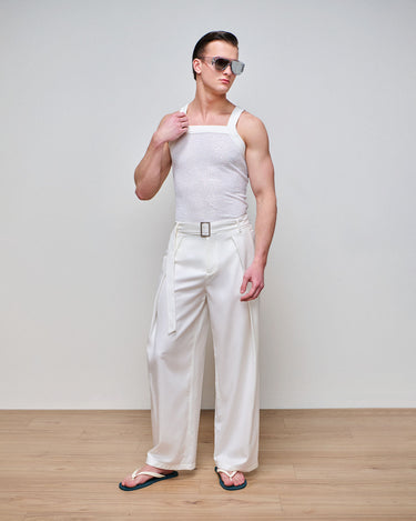 Dominic White Sequin Tank