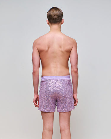 Tyler Lilac Sequin Short