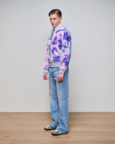 Atlantis Lilac Sequin Bomber Jacket-Collector's Edition
