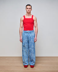 Heath Rhinestone STUDDED Wide Leg Jean