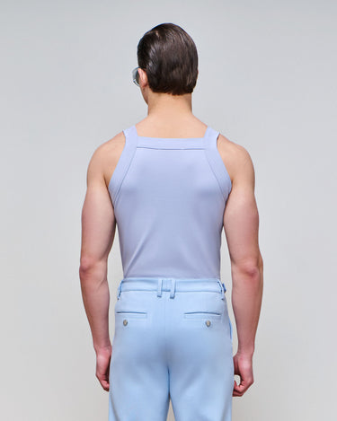 Luca Powder Blue Knit Tank