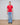 Kai Crimson Lace Up Polo Top