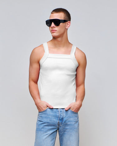 Luca White Knit Tank