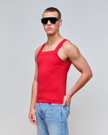 Luca Crimson Knit Tank
