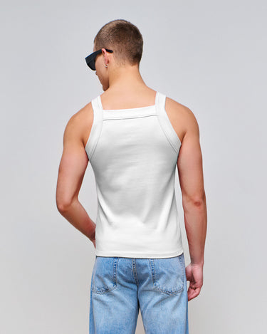 Luca White Knit Tank