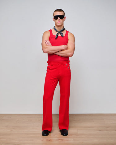 Luca Crimson Knit Tank