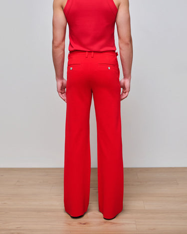 Asher Crimson Ponte Boot Cut Trouser