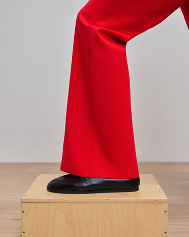 Asher Crimson Ponte Boot Cut Trouser