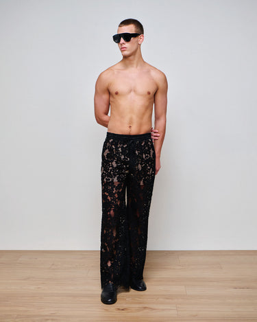 Amir Black Lace Pant