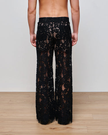 Amir Black Lace Pant