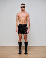 Santiago Black Lace Short